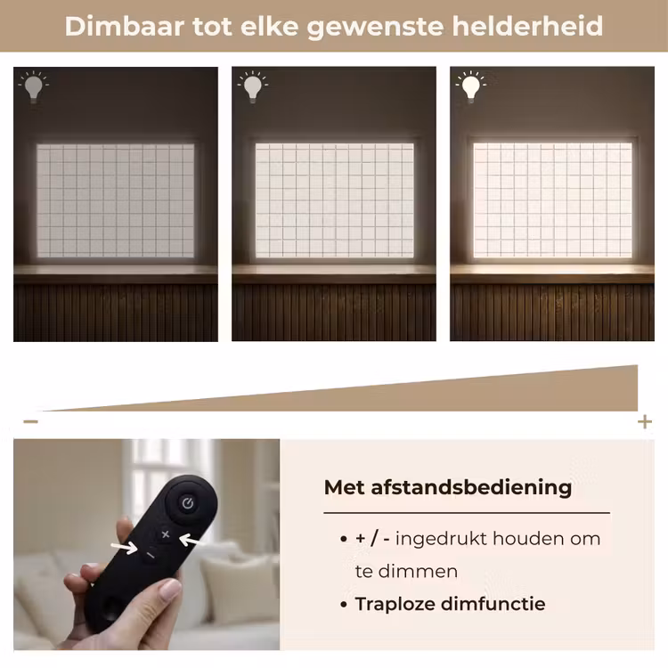 Lightbox - Wandlamp - Patroon - Tegels - Wit — 9