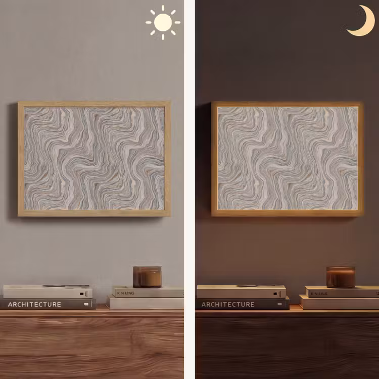 Lightbox - Wandlamp - Patroon - Textuur - Grijs — 6