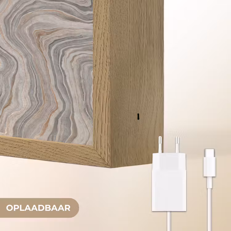 Lightbox - Wandlamp - Patroon - Textuur - Grijs — 7