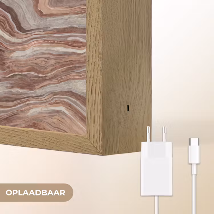 Lightbox - Wandlamp - Patroon - Zandsteen - Travertijn — 7