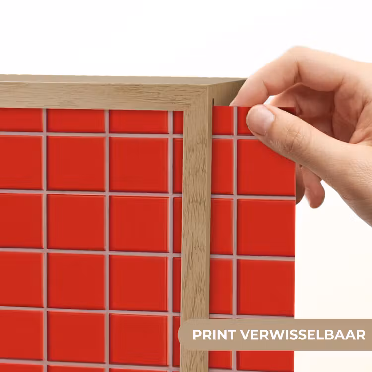Lightbox - Wandlamp - Tegel - Patroon - Kersen - Rood — 5