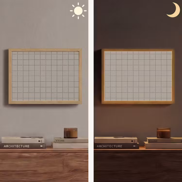 Lightbox - Wandlamp - Tegel - Patroon Kiezel - Grijs — 6