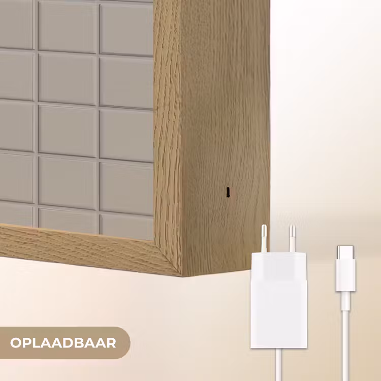 Lightbox - Wandlamp - Tegel - Patroon Kiezel - Grijs — 7