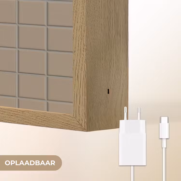 Lightbox - Wandlamp - Tegel - Patroon - Taupe — 7