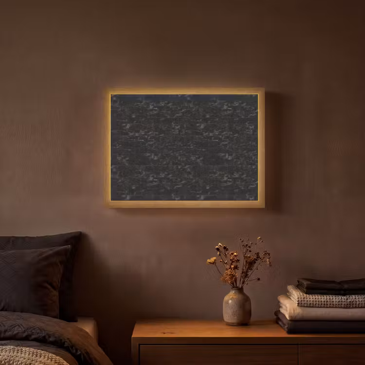 Lightbox - Wandlamp - Tegels - Patroon - Marmer - Zwart — 3