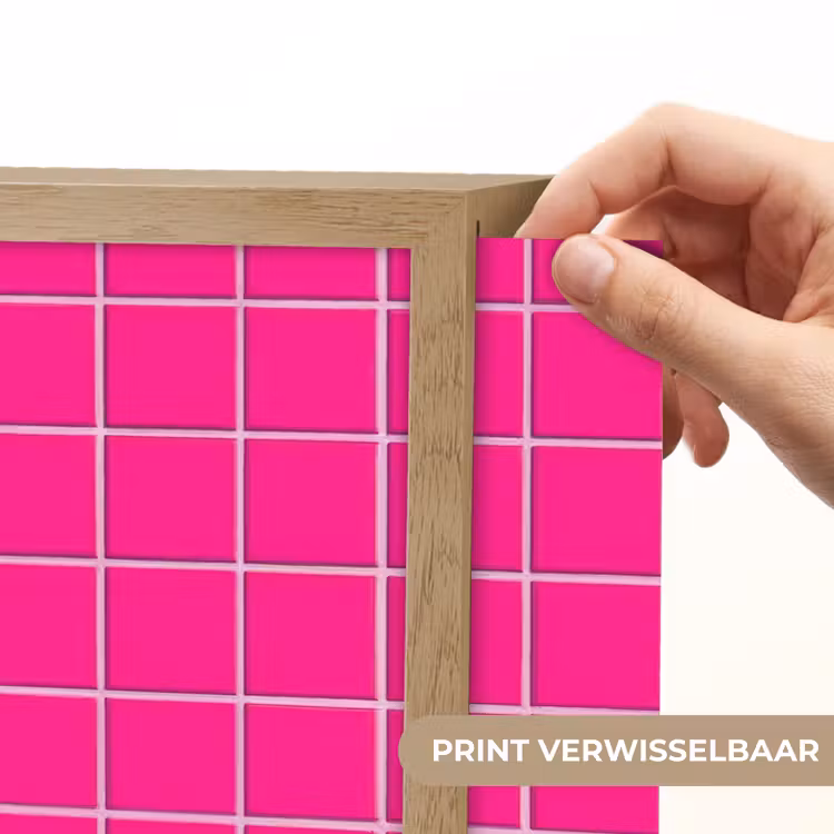 Lightbox - Wandlamp - Tegels - Vierkant - Fuchsia — 5