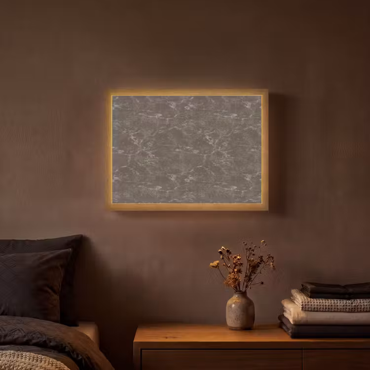 Lightbox - Wandlamp - Marmer - Aders - Bruin — 3