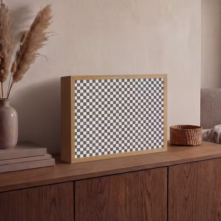 Lightbox - Wandlamp - Marmer - Patroon - Grijs — 4
