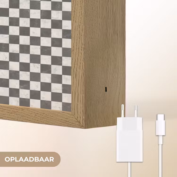Lightbox - Wandlamp - Marmer - Patroon - Grijs — 7