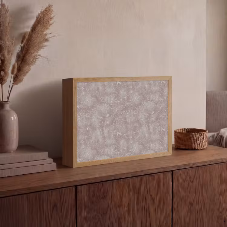 Lightbox - Wandlamp - Marmer - Patroon - Mauve — 4
