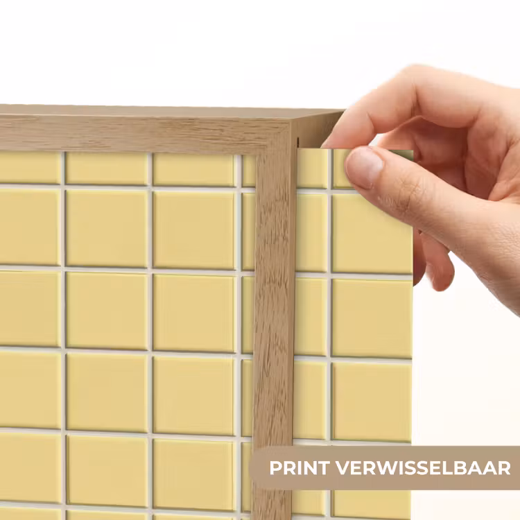 Lightbox - Wandlamp - Patroon - Tegels - Geel — 5