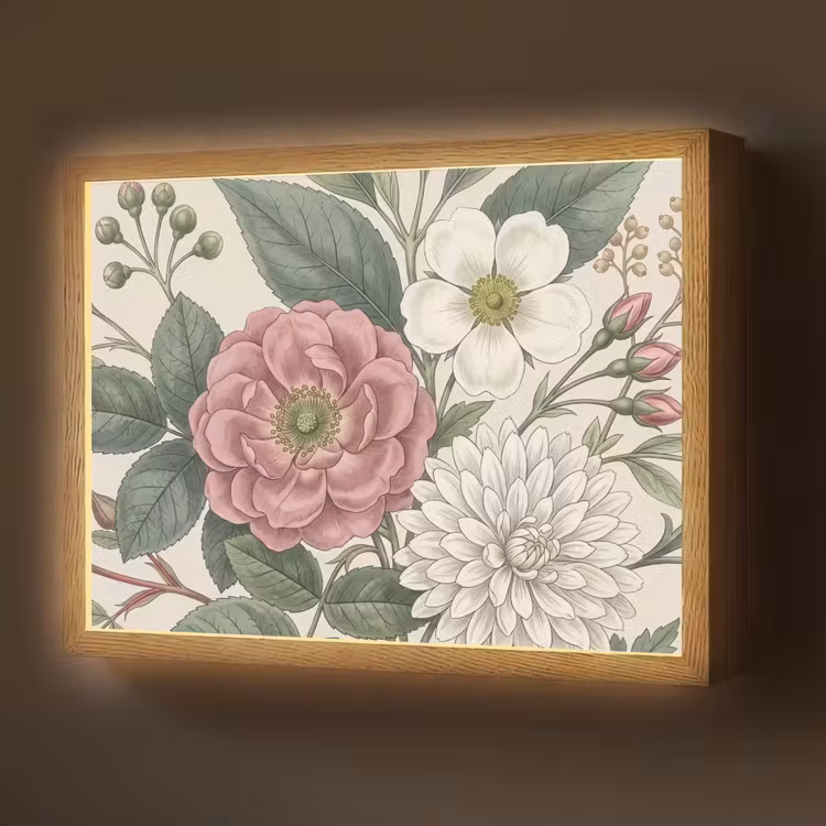 Lightbox - Wandlamp - Romantisch - Design - Kleurrijk — 1