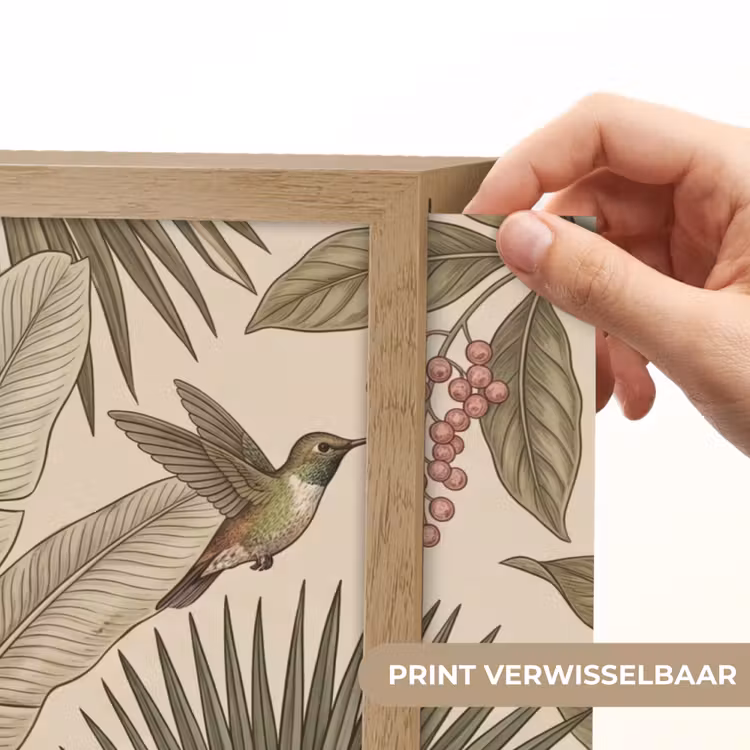 Lightbox - Wandlamp - Tropisch - Vogels - Beige — 5