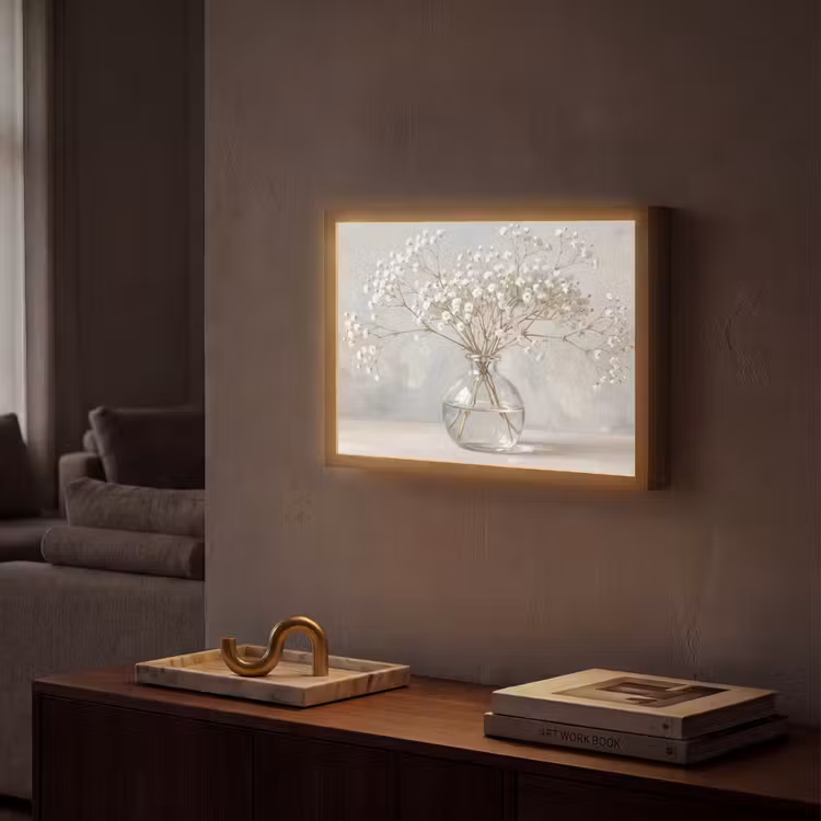 Lightbox - Wandlamp - Vaas - Gipskruid - Wit — 2