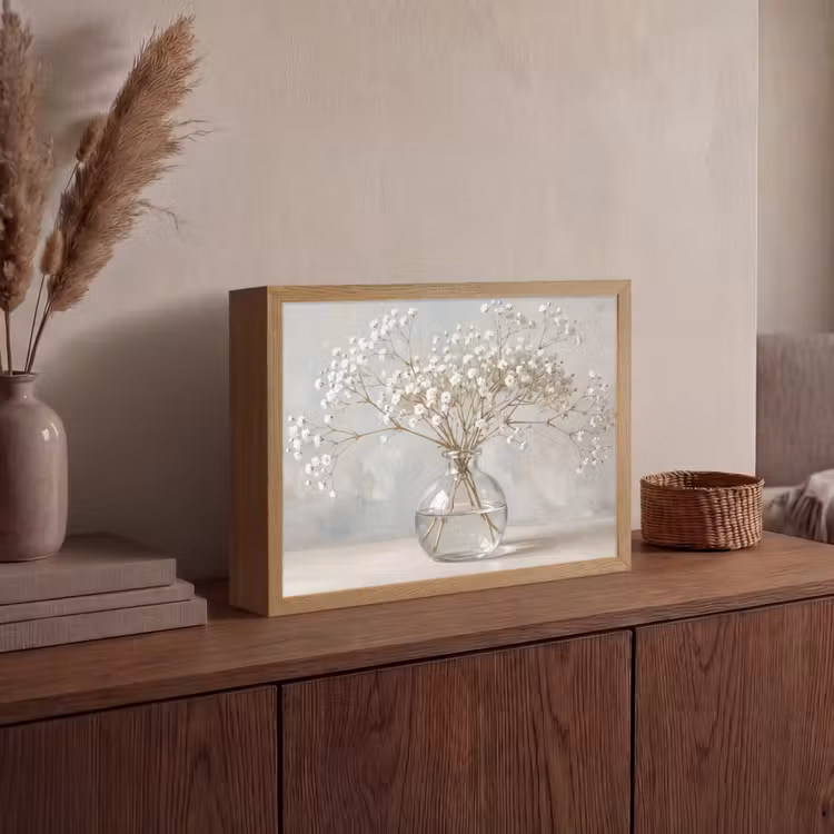 Lightbox - Wandlamp - Vaas - Gipskruid - Wit — 4