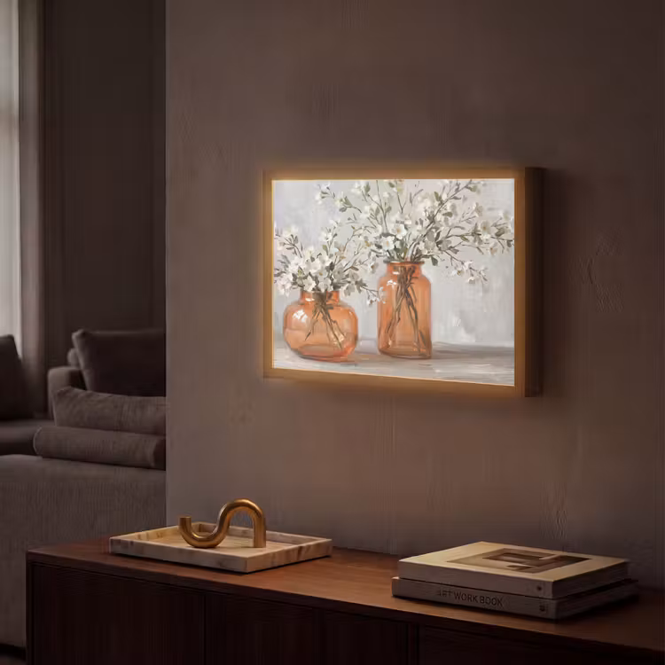 Lightbox - Wandlamp - Vazen - Bloemen - Oranje — 2
