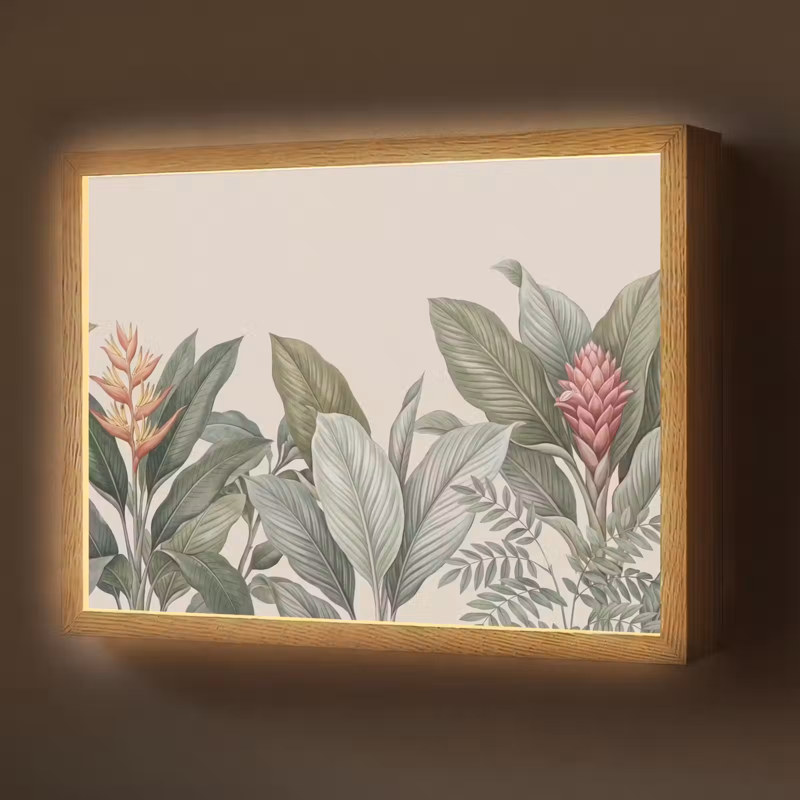 Lightbox - Wandlamp - Tropisch - Planten - Modern - Groen — 1