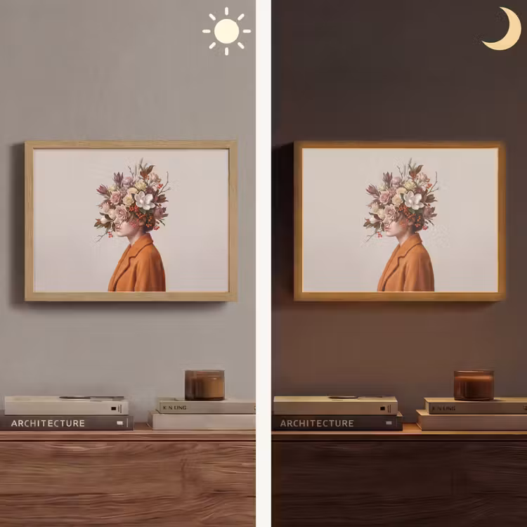 Lightbox - Wandlamp - Gezicht - Boeket - Kleurrijk — 6