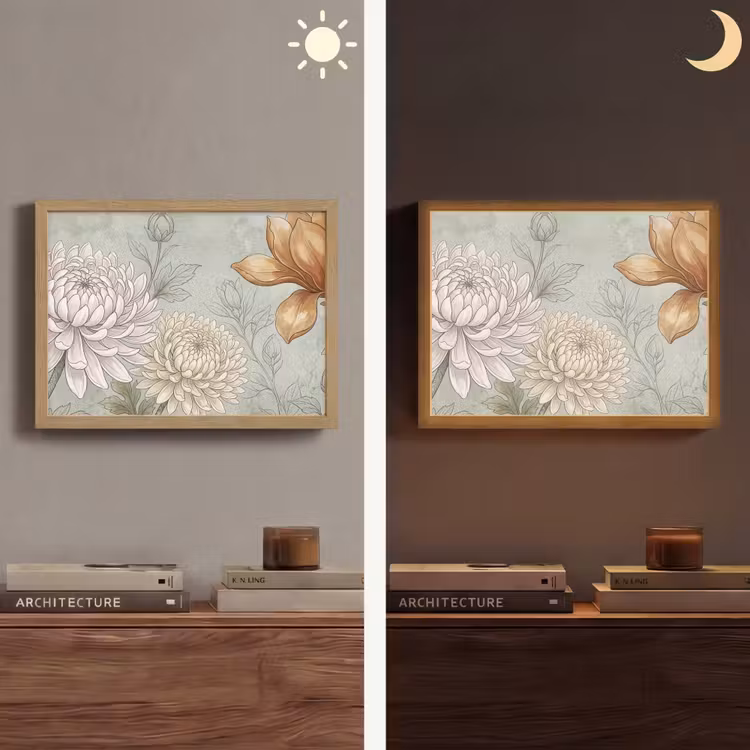 Lightbox - Wandlamp - Illustratie - Bloemen - Groen — 6