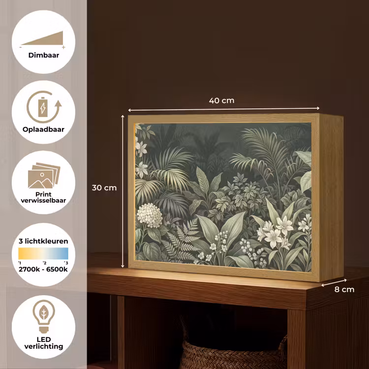 Lightbox - Wandlamp - Jungle - Bladeren - Botanisch - Groen — 10