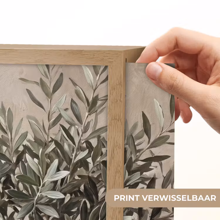 Lightbox - Wandlamp - Olijfplant - Aardenpot - Abstract - Beige — 5