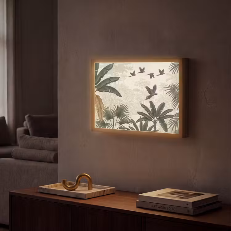Lightbox - Wandlamp - Papagaaien - Jungle - Tropisch - Green — 2