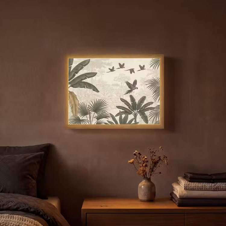 Lightbox - Wandlamp - Papagaaien - Jungle - Tropisch - Green — 3
