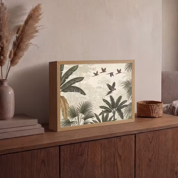Lightbox - Wandlamp - Papagaaien - Jungle - Tropisch - Green — 4