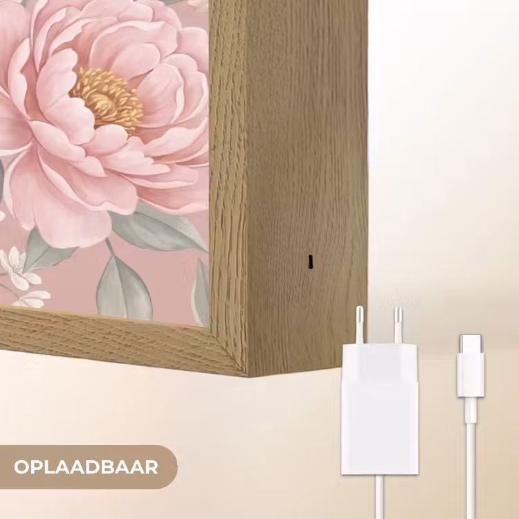 Lightbox - Wandlamp - Pioenrozen - Vingerhoedskruid - Pink — 7