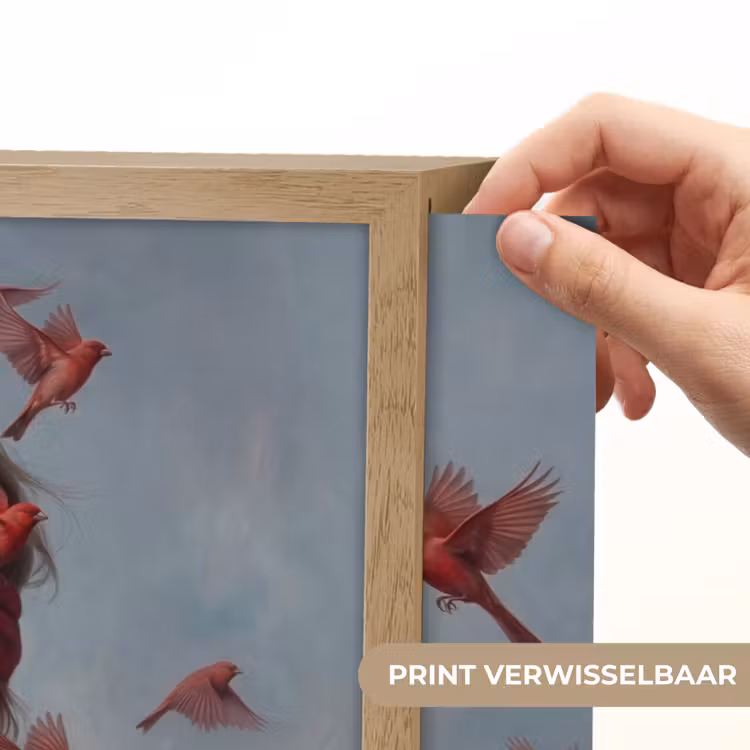 Lightbox - Wandlamp - Portret - Krachtig - Rood — 5