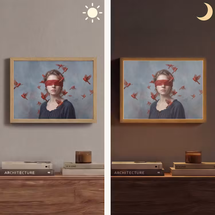 Lightbox - Wandlamp - Portret - Krachtig - Rood — 6