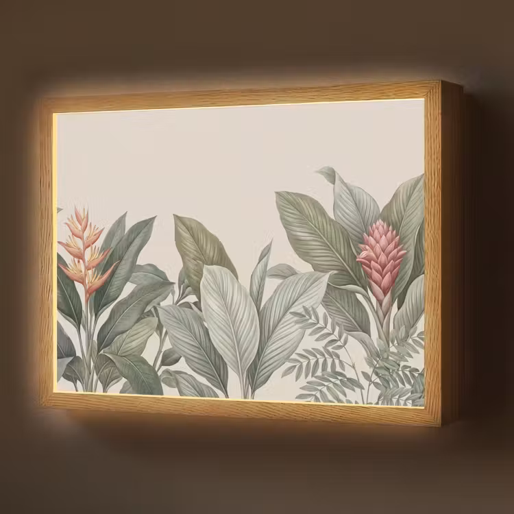 Lightbox - Wandlamp - Tropisch - Planten - Modern - Groen — 1