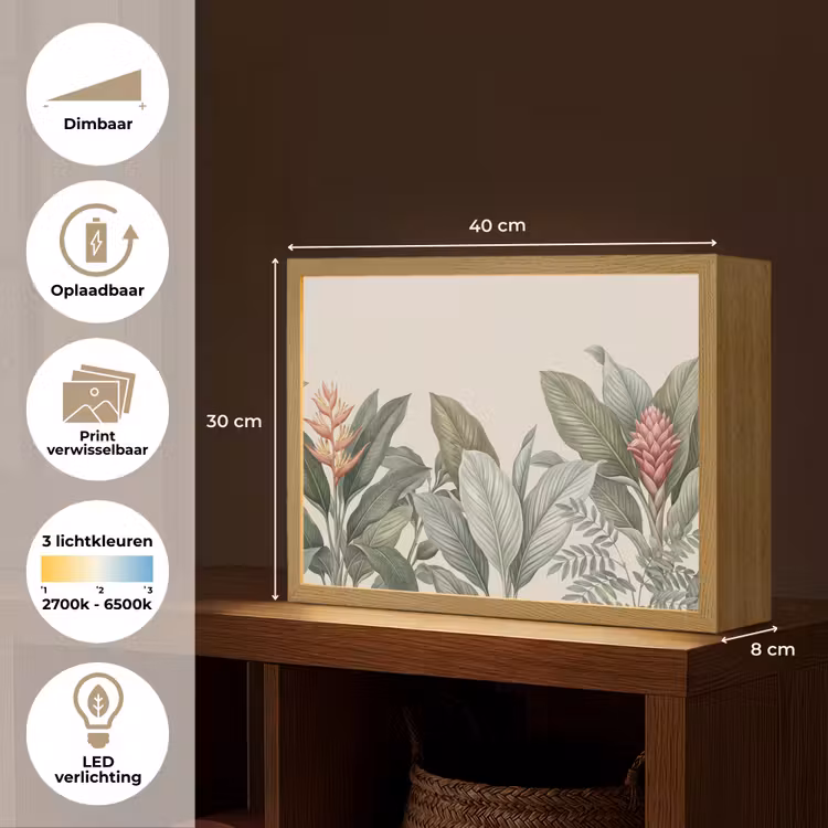 Lightbox - Wandlamp - Tropisch - Planten - Modern - Groen — 10