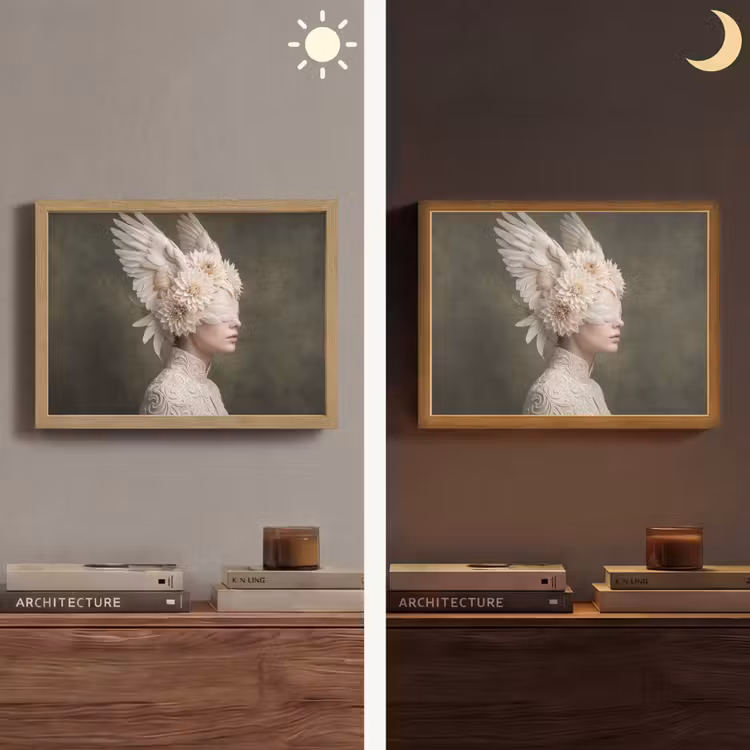 Lightbox - Wandlamp - Vleugels - Vrouw - Wit — 6