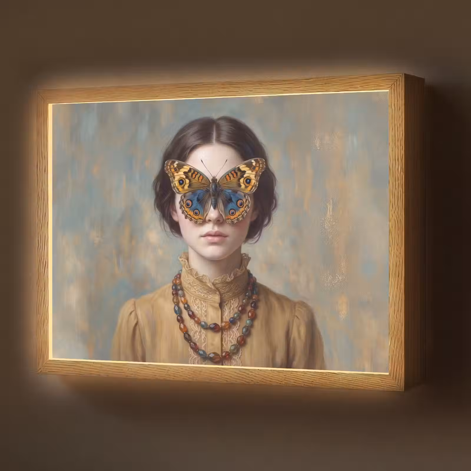 Lightbox - Wandlamp - Portret - Vlinder - Kleurrijk — 1