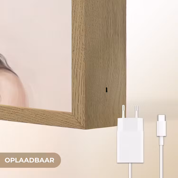 Lightbox - Wandlamp - Gezicht - Pioenrozen - Crème — 7