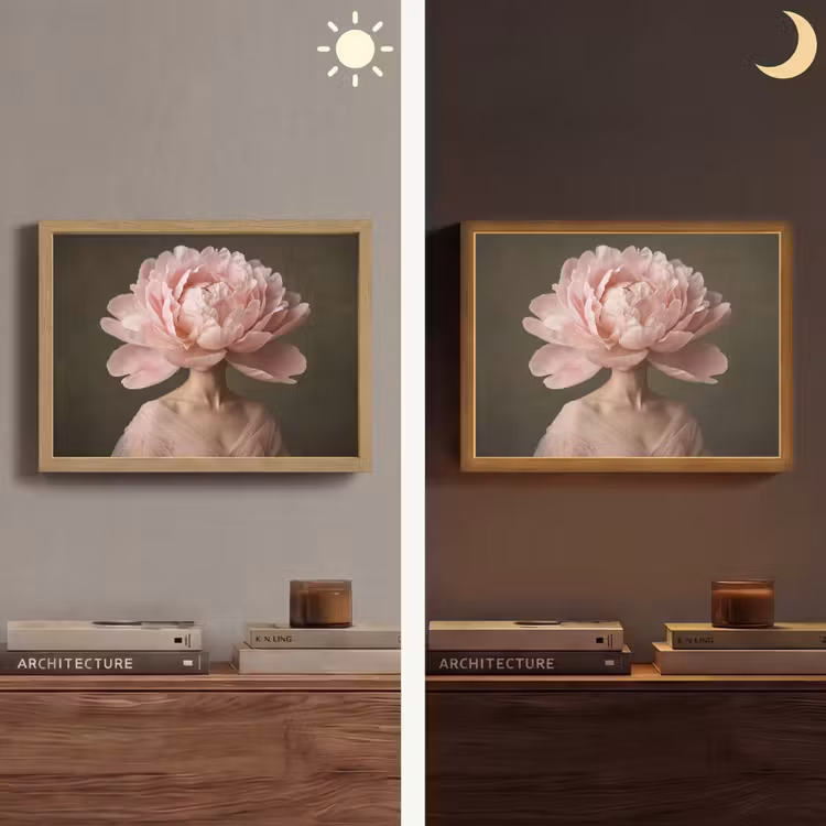 Lightbox - Wandlamp - Gezicht - Roos - Roze — 6