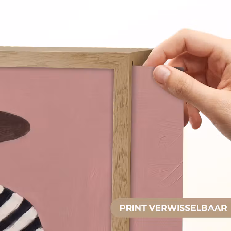 Lightbox - Wandlamp - Grafisch - Vrouw - Roze — 5