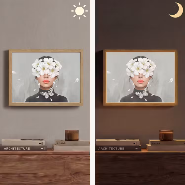 Lightbox - Wandlamp - Lelies - Portret - Wit — 6