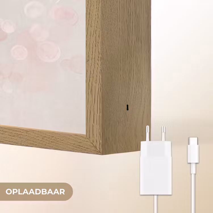 Lightbox - Wandlamp - Portret - Kersenbloesem - Roze — 7