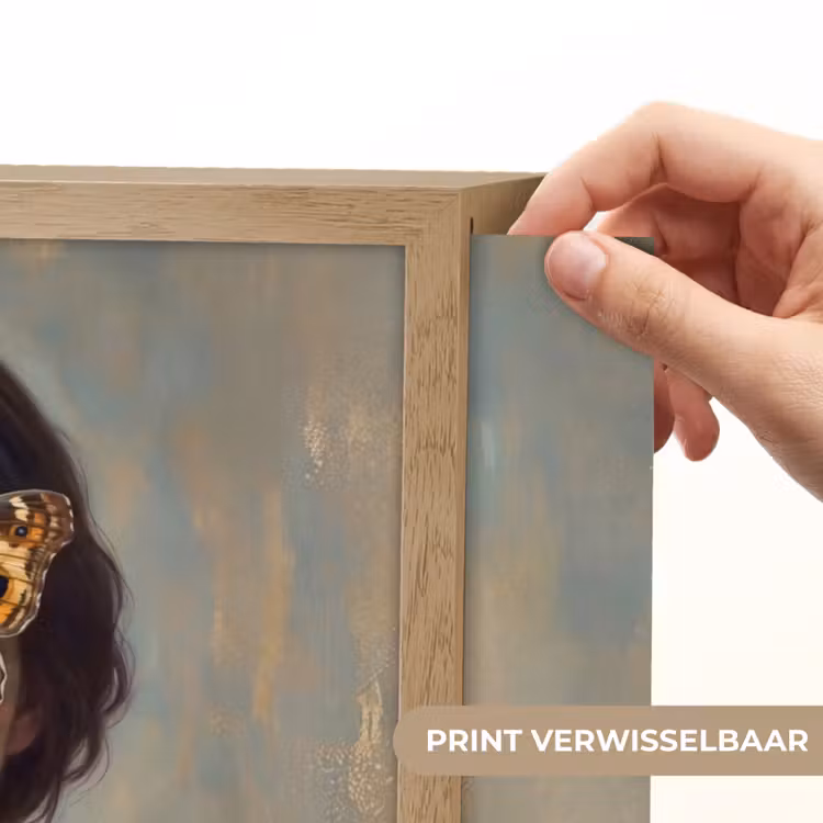 Lightbox - Wandlamp - Portret - Vlinder - Kleurrijk — 5