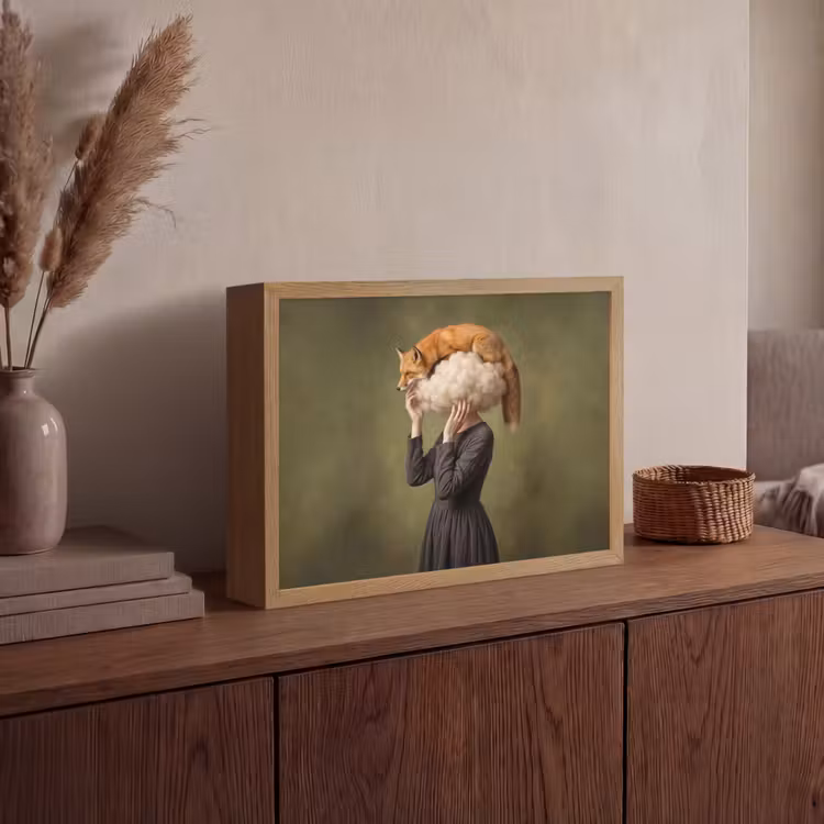Lightbox - Wandlamp - Vos - Surrealistisch - Groen — 4