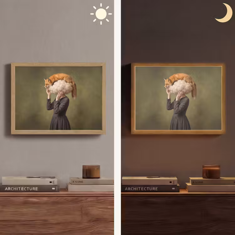 Lightbox - Wandlamp - Vos - Surrealistisch - Groen — 6