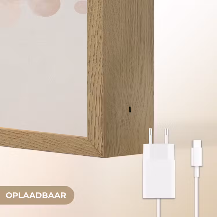Lightbox - Wandlamp - Vrouw - Cirkels - Beige — 7
