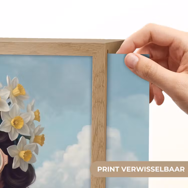 Lightbox - Wandlamp - Vrouw - Narcissen - Geel — 5