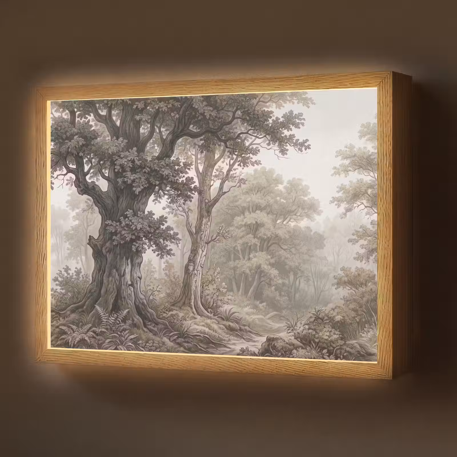 Lightbox - Wandlamp - Natuur - Bos - Eik — 1