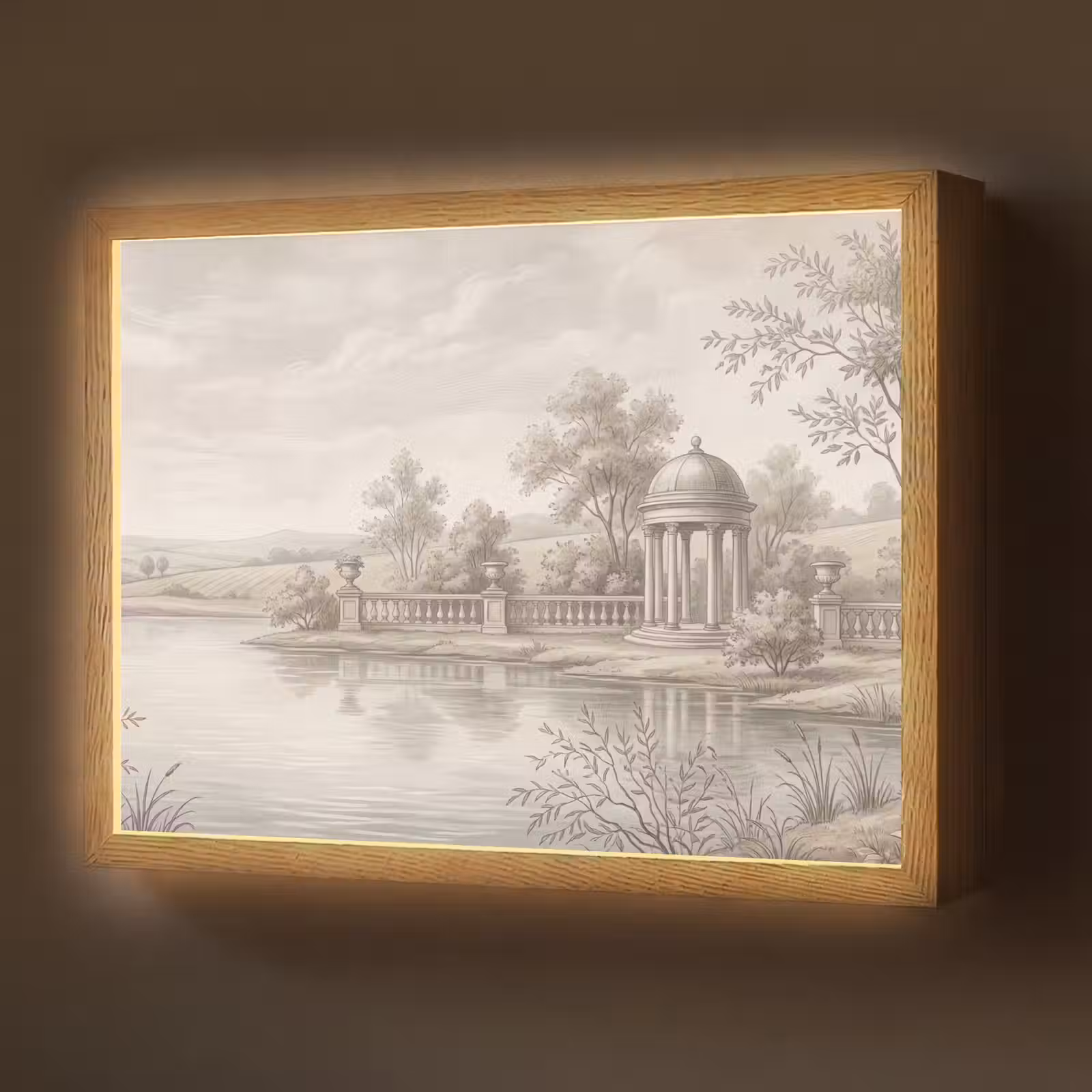 Lightbox - Wandlamp - Terras - Water - Natuur - Landschap — 1