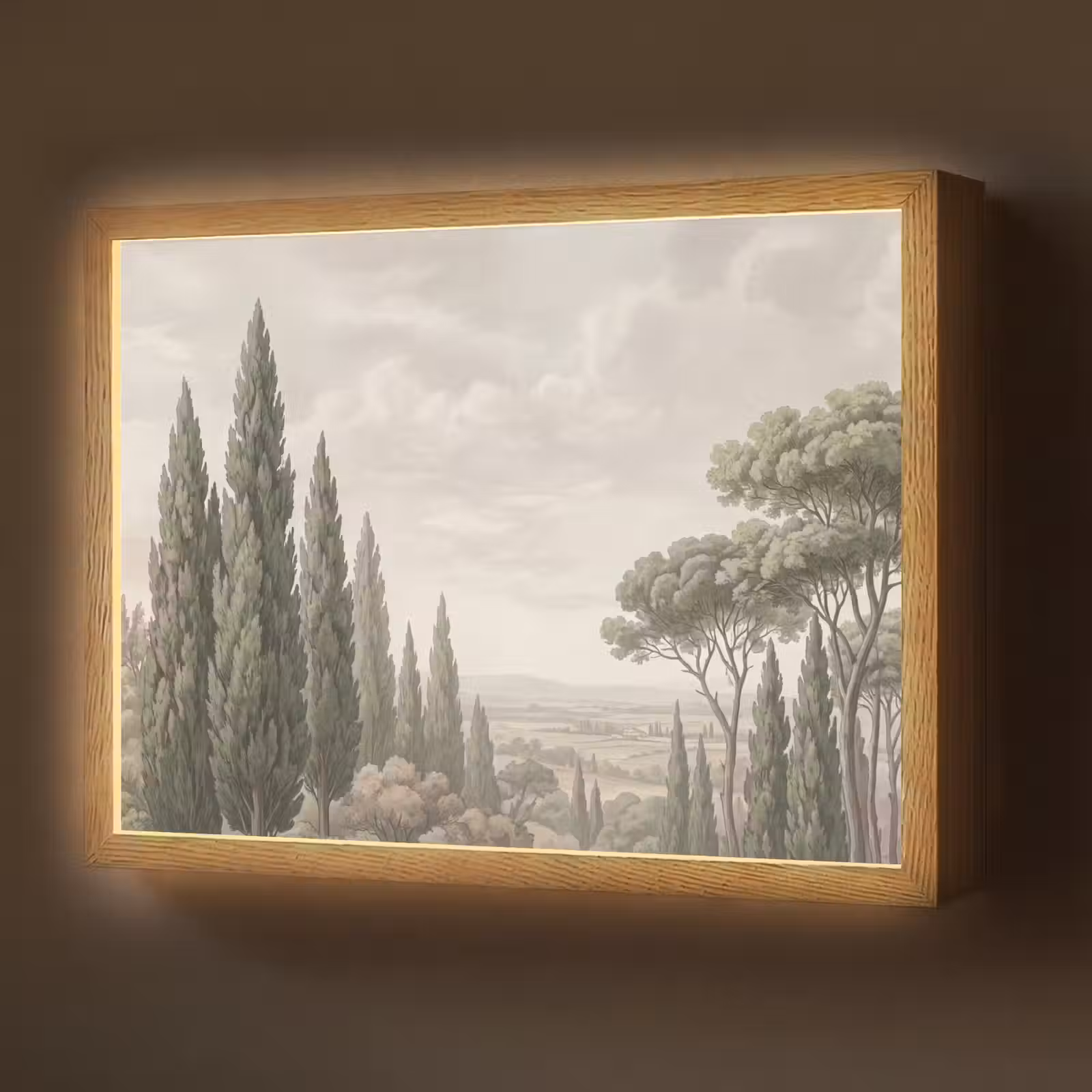 Lightbox - Wandlamp - Vallei - Bos - Natuur - Groen — 1