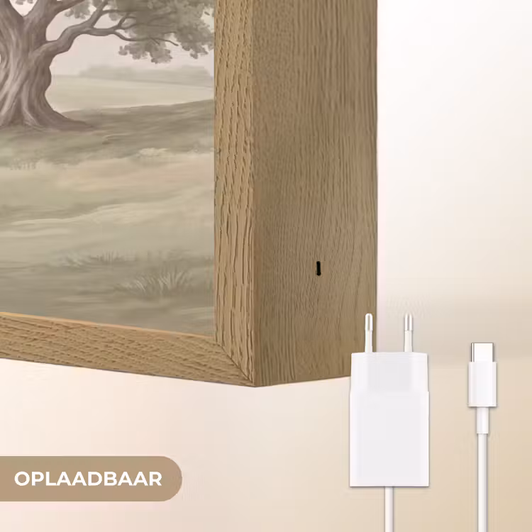 Lightbox - Wandlamp - Heuvellandschap - Bomen - Natuur - Groen — 7