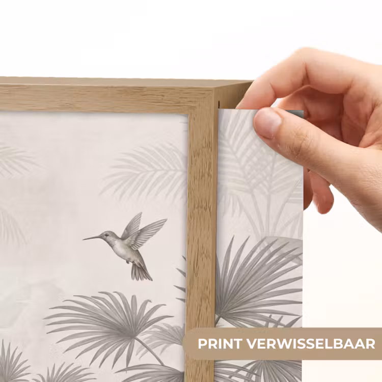 Lightbox - Wandlamp - Jungle - Banenboom - Kolibrie - Beige — 5